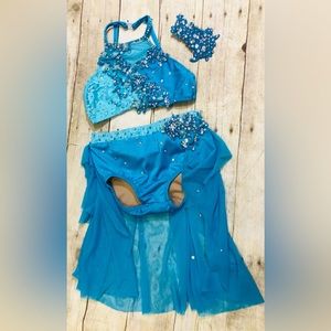 Custom Dance Costume Lyrical child medium 6/8 made by Sandy Rodgers